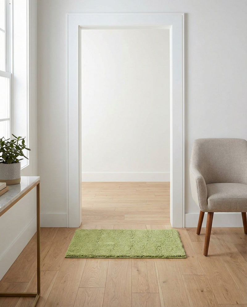 Solid Shag Seaside Collection Area Rug - Azure Cove (Light Green) Rectangle Light Green  lifestyle 13