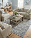 Savannah Elegance Collection Area Rug - Magnolia Rectangle Gray  lifestyle 12