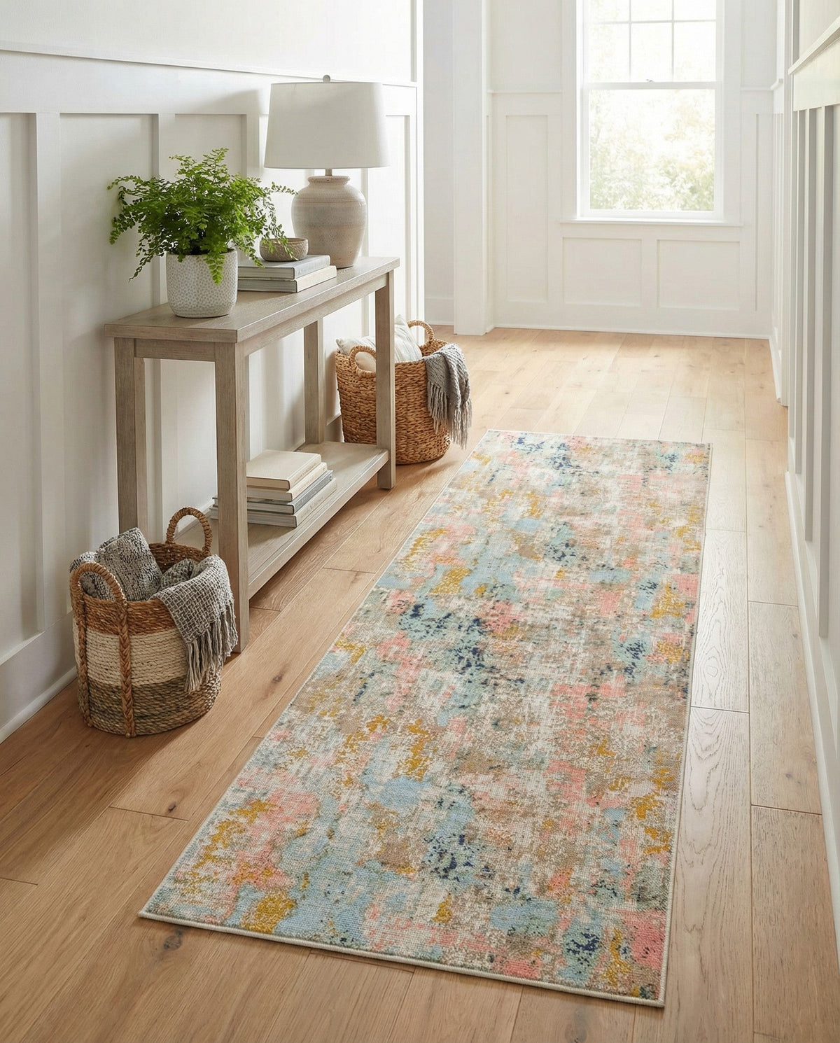 Lagoon Oasis Collection Area Rug -  Seagrass Runner Multi  lifestyle 109