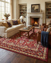 Chelsea Elegance Collection Area Rug -  Osterley Rectangle Red  lifestyle 68