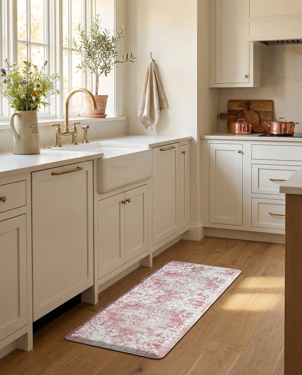 Cozy Mat Collection Area Rug -  Zion Rectangle Rose Pink  lifestyle 12