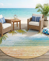 Seaside Haven Rugs Collection Area Rug -  Tides Round Multi  lifestyle 23