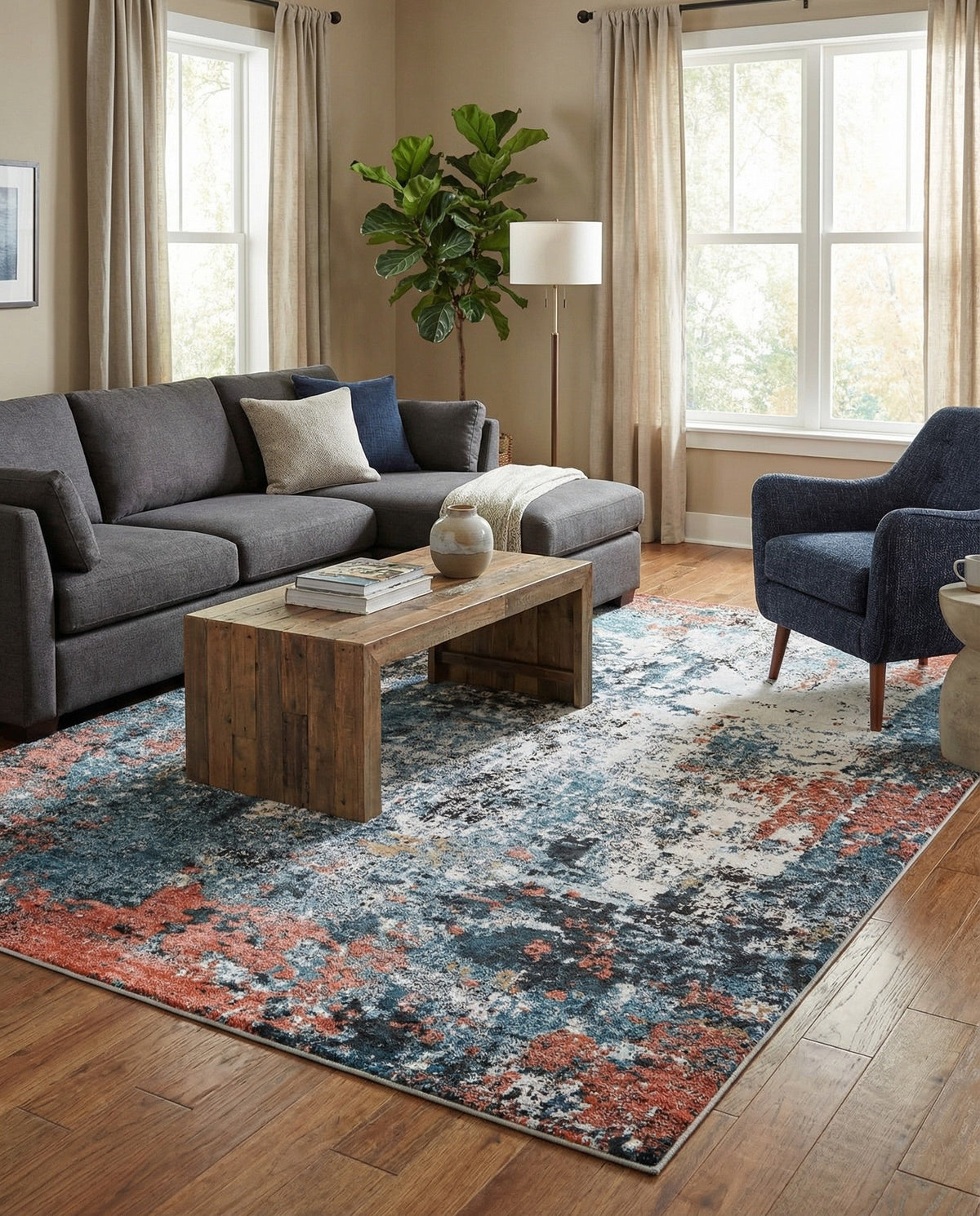 Dresden Elegance Collection Area Rug -  Seiffen Rectangle Multi  lifestyle 11