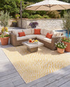Urban Oasis Rugs Collection Area Rug -  Terrace (Yellow Ivory) Square Yellow Ivory  lifestyle 53