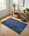 Meadow Breeze Collection Area Rug -  Sunbeam Rectangle Blue  lifestyle 51