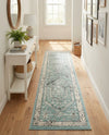 Adriana Terrace Collection Area Rug - Capri (Aqua) Runner Aqua  lifestyle 65