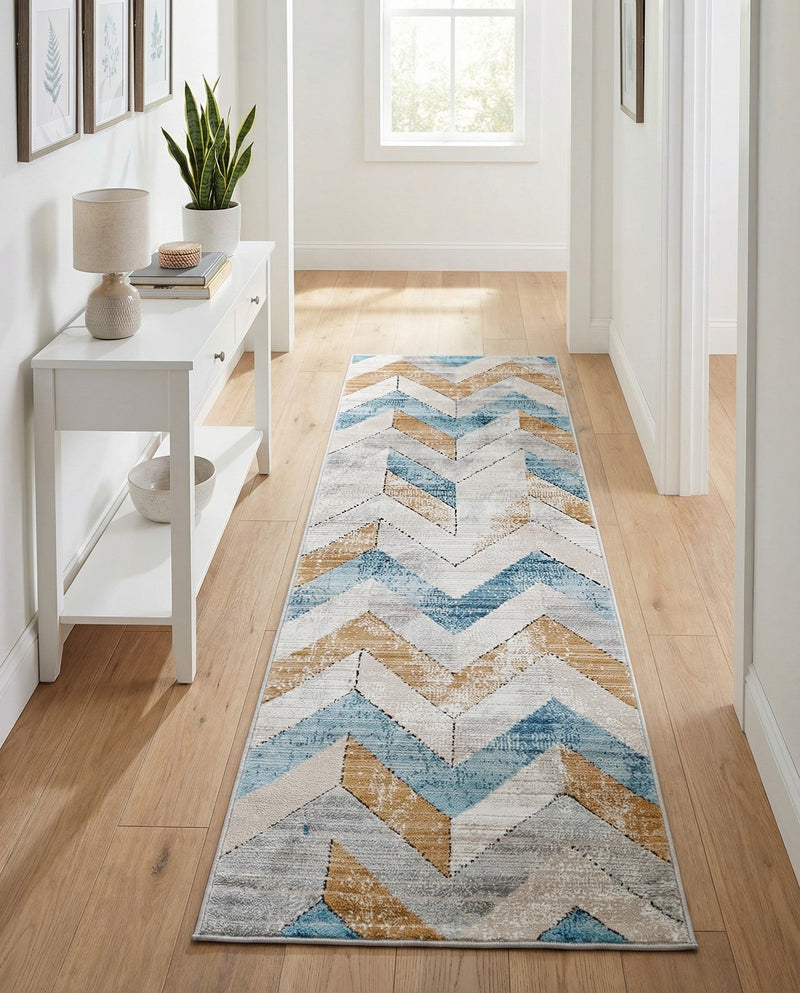 Dresden Elegance Collection Area Rug -  Bautzen Runner Blue  lifestyle 51