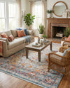 Caribbean Breeze Collection Area Rug -  Xcalak Rectangle Light Blue  lifestyle 37