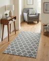 Lattice Gardens Collection Area Rug -  Bloomfield (Dark Gray) Rectangle Dark Gray  lifestyle 6