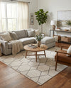 Trellis Mosaic Collection Area Rug - Arborville (Ivory) Square Ivory  lifestyle 43