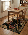 Rural Charm Collection Area Rug - Meadowbrook Rectangle Black  lifestyle 50