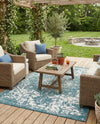Urban Oasis Rugs Collection Area Rug -  Penthouse (Teal) Rectangle Teal  lifestyle 17