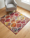 Trellis Mosaic Collection Area Rug -  Pergolatown (Multi) Square Multi  lifestyle 74