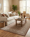 Soho Elegance Collection Area Rug -  Mercer (Brown) Rectangle Brown  lifestyle 21