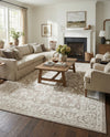 Savannah Elegance Collection Area Rug - Augusta (Light Gray) Rectangle Light Gray  lifestyle 5
