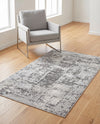 Bloomsbury Elegance Collection Area Rug -  Belgravia Rectangle Gray  lifestyle 71