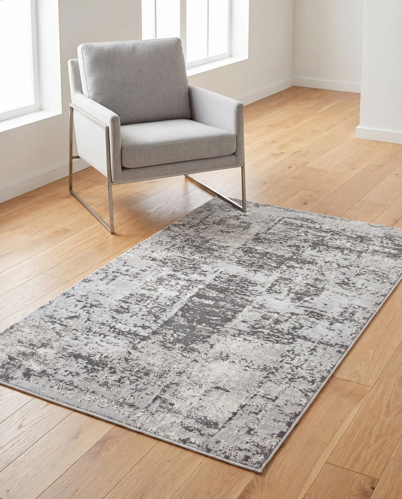 Bloomsbury Elegance Collection Area Rug -  Belgravia Rectangle Gray  lifestyle 71