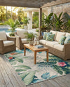 Seaside Blooms Collection Area Rug -  Paradise Rectangle Multi  lifestyle 39