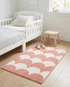 Wonder Tykes Collection Area Rug - Sparklewood Rectangle Soft Coral Pink  lifestyle 46