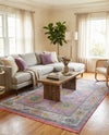 Arcadia Rugs Collection Area Rug - Eden (Pink) Rectangle Pink  lifestyle 14