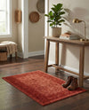 Horizon Collection Area Rug -  Apex (Rust Red) Rectangle Rust Red  lifestyle 12