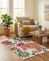 Marrakesh Elegance Collection Area Rug -  Beni Rectangle Cream  lifestyle 17