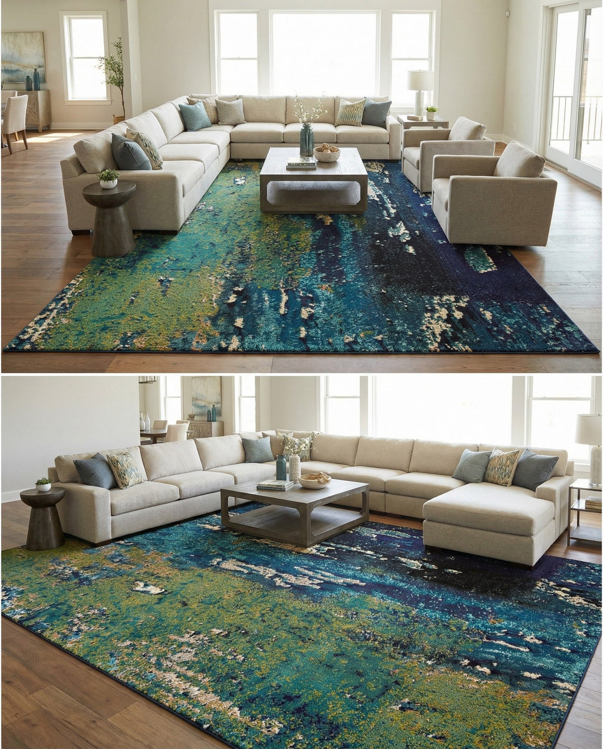 Marrakesh Elegance Collection Area Rug -  Figuig Rectangle Navy Blue  lifestyle 20