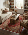 Persian Elegance Collection Area Rug -  Khorasan Rectangle Red  lifestyle 4