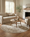Horizon Collection Area Rug -  Meridian Round Ivory  lifestyle 86