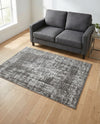 Copenhagen Comfort Collection Area Rug -  Helsingør Rectangle Dark Gray  lifestyle 19