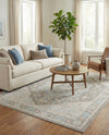 Savannah Series Collection Area Rug - Charleston (Cloud Gray) Rectangle Cloud Gray  lifestyle 13