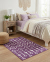 Marrakech Lattice Collection Area Rug - Medina (Violet) Rectangle Violet  lifestyle 10
