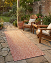 Seaside Serenity Collection Area Rug - Veranda (Rust Red) Runner Rust Red  lifestyle 48