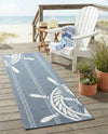 Seaside Haven Rugs Collection Area Rug - Harbor Runner Navy Blue  lifestyle 46