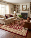 Jaipur Elegance Collection Area Rug -  Jantar Rectangle Red  lifestyle 24
