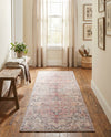 Vintage Memories Collection Area Rug - Echoes Runner Beige pink  lifestyle 67
