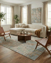 Lagoon Oasis Collection Area Rug -  Seagrass Rectangle Teal  lifestyle 44