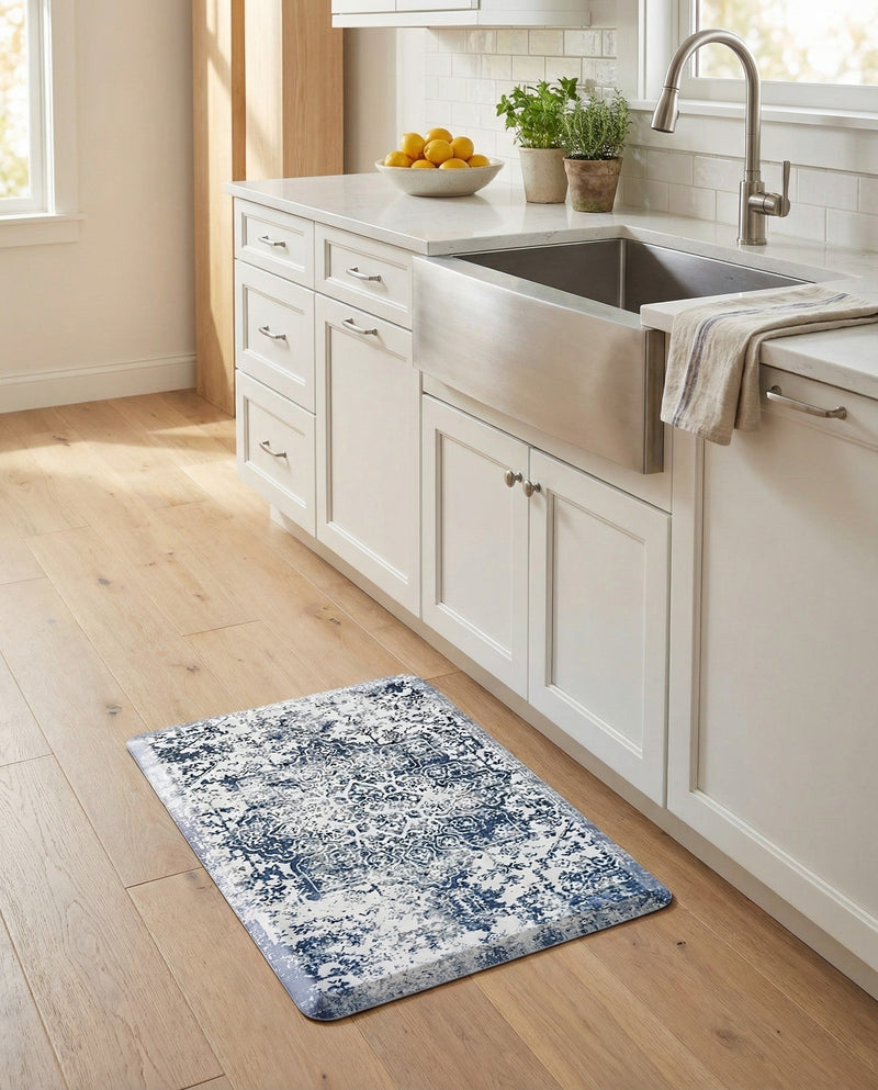 Cozy Mat Collection Area Rug -  Zion Rectangle Blue  lifestyle 13