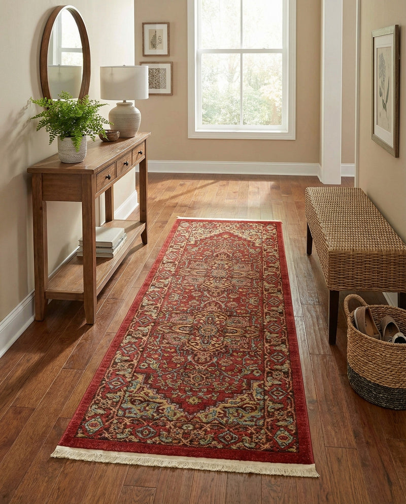 Persian Elegance Collection Area Rug -  Khorasan Runner Red  lifestyle 50