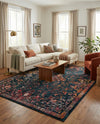 Brighton Terrace Collection Area Rug -  Saltdean Rectangle Navy Blue  lifestyle 38