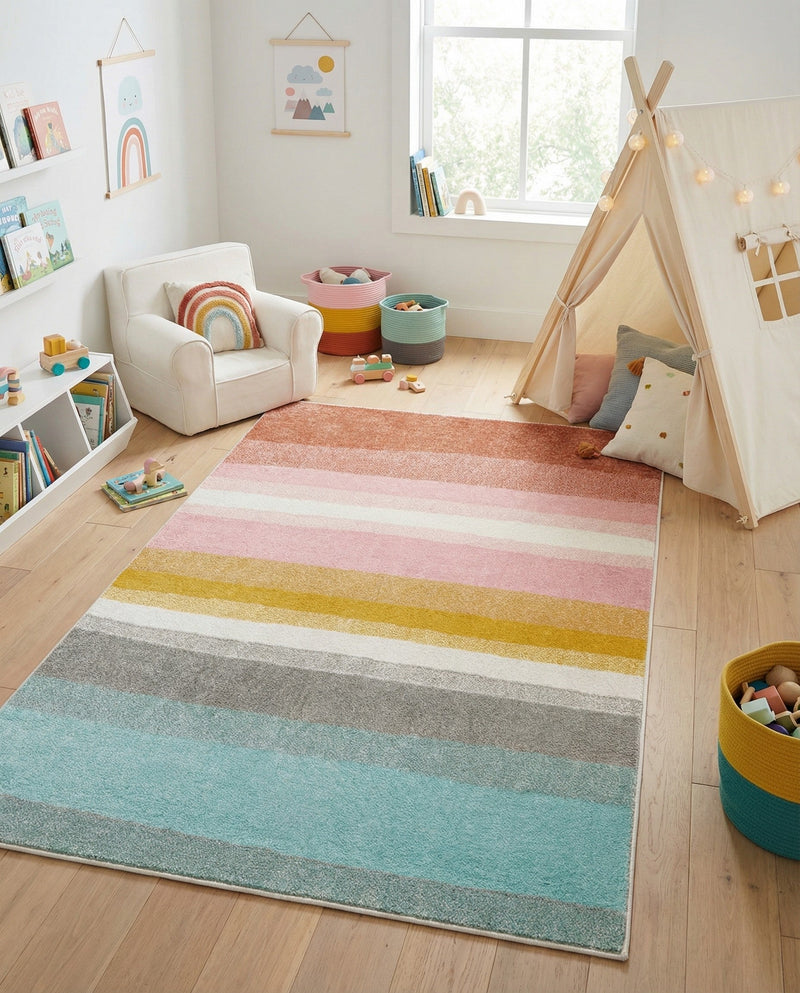 Wonder Tykes Collection Area Rug -  Dreamland Rectangle Multi  lifestyle 20