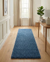 Plush Oasis Collection Area Rug - Serenity (Periwinkle Blue) Runner Periwinkle Blue  lifestyle 48