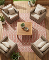Savannah Pergola Collection Area Rug -  Pergola (Rust Red) Square Rust Red  lifestyle 32