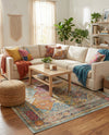 Caribbean Breeze Collection Area Rug -  Grenada Rectangle Multi  lifestyle 9