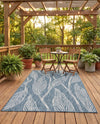Seaside Blooms Collection Area Rug -  Evergreen (Teal) Rectangle Teal  lifestyle 27