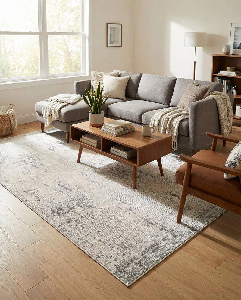 Aegean Elegance Collection Area Rug -  Ithaca Rectangle Gray  lifestyle 11