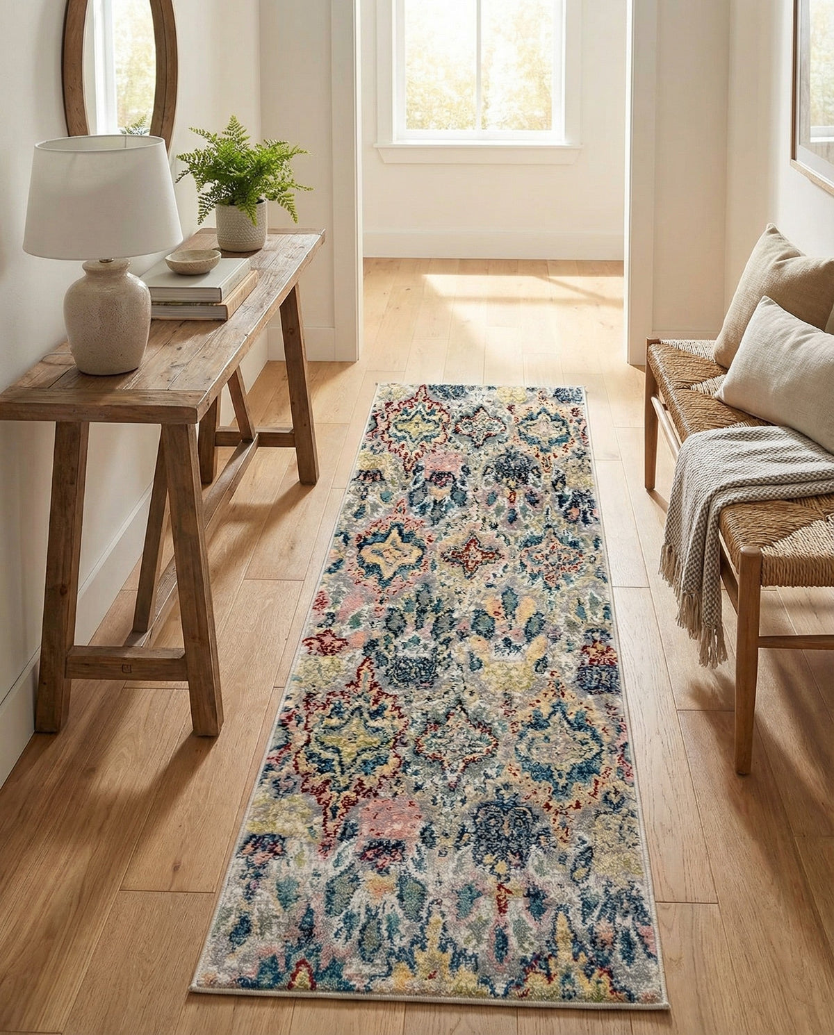 Savannah Elegance Collection Area Rug -  Forsyth Runner Multi  lifestyle 91