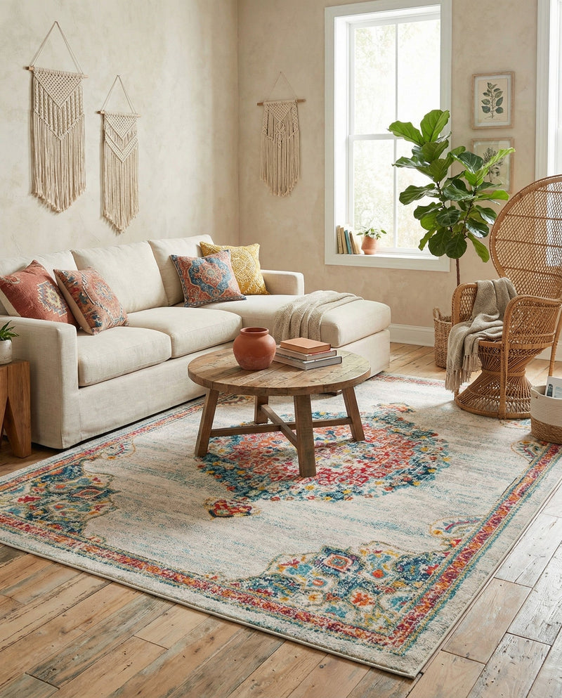 Brighton Terrace Collection Area Rug - Hove (Ivory) Rectangle Ivory  lifestyle 10
