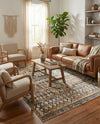 Dresden Elegance Collection Area Rug -  Zittau Rectangle Beige  lifestyle 24