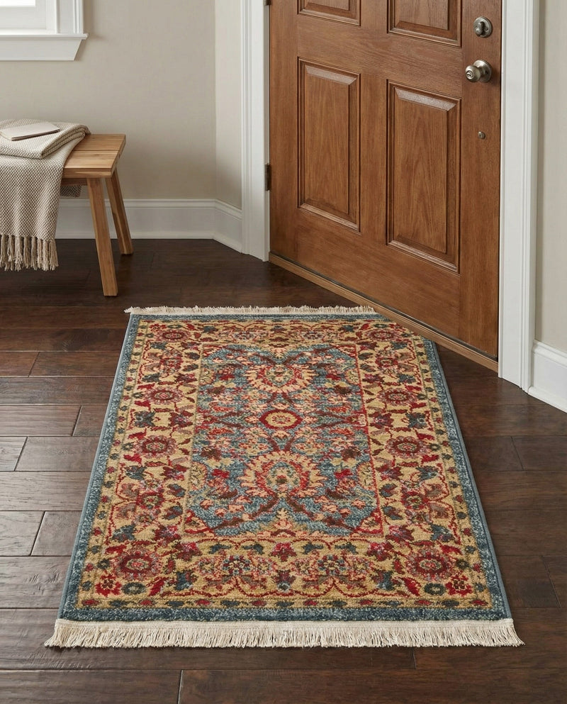 Chelsea Elegance Collection Area Rug -  Osterley Rectangle Blue  lifestyle 73